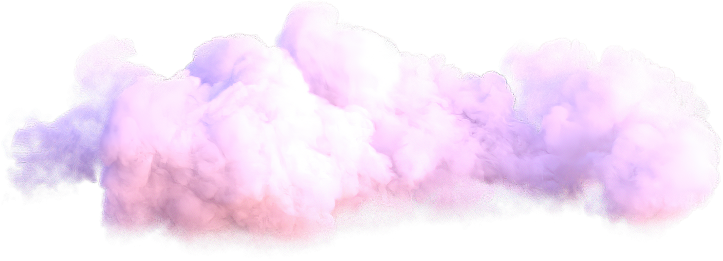 Realistic pink cloud.